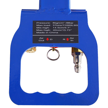 5T Triple Bag Air Jack,Pneumatic Jack 3 bag,lifting 16in capacity 5T 11000lbs,easy-collapsing Terrain,Blue color image 2