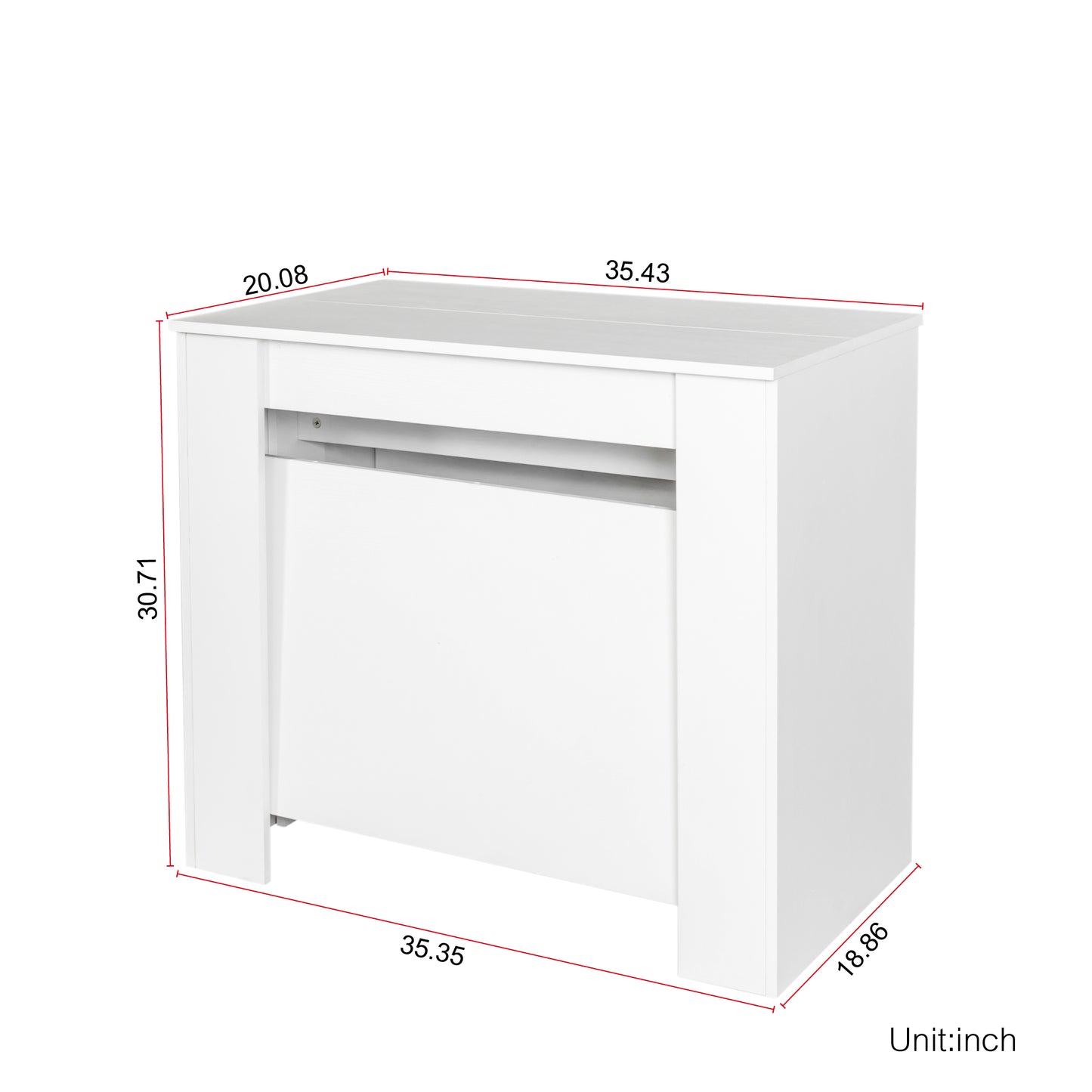 Multifunctional extendable console table image 5