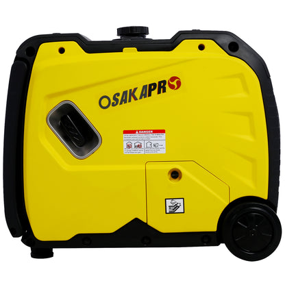 Super quiet Inverter Generator 4500w portable generator electric start, foldable handle with wheel,212cc 4 stroke EPA compliant image 9