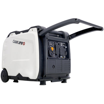 Super quiet Inverter Generator 4500w portable generator electric start, foldable handle with wheel,212cc 4 stroke EPA compliant image 1