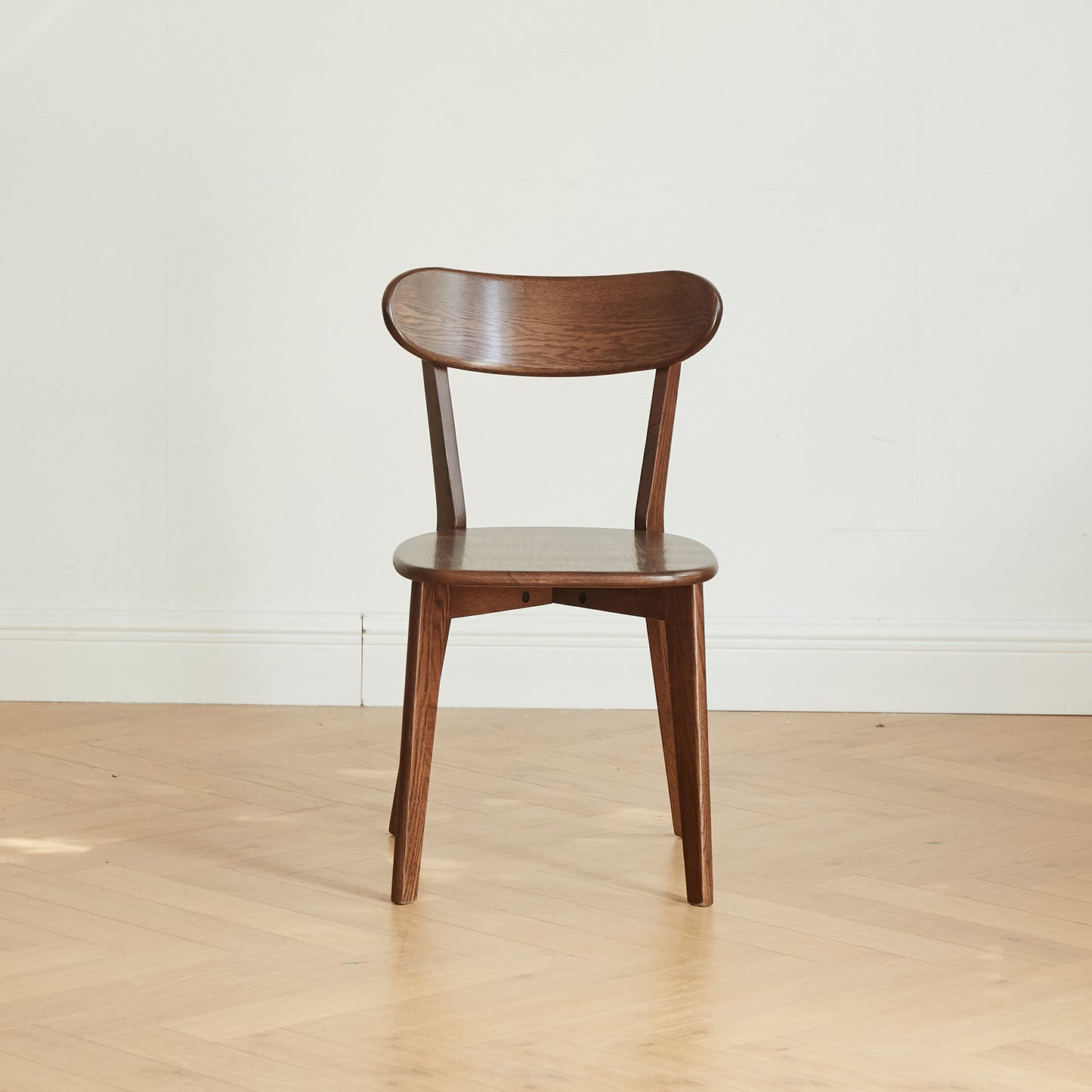 (Set of 2 pcs) Dining chair wooden FAS grade oak natural wood made in North America 100% dirt-free wood chair solid chair table chair wooden living room chair simple and natural 46.5 * 54 * 80cm image 6