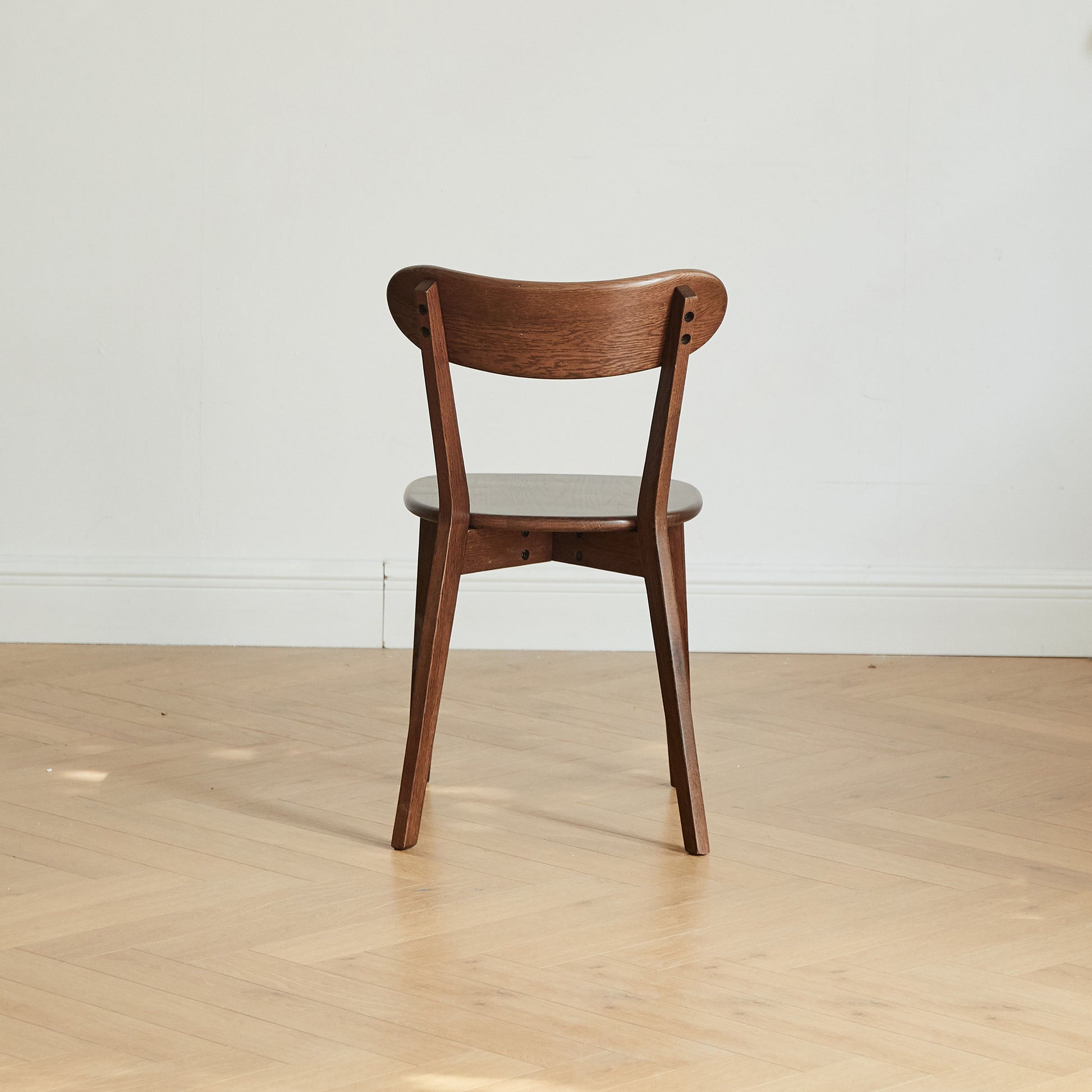 (Set of 2 pcs) Dining chair wooden FAS grade oak natural wood made in North America 100% dirt-free wood chair solid chair table chair wooden living room chair simple and natural 46.5 * 54 * 80cm image 9
