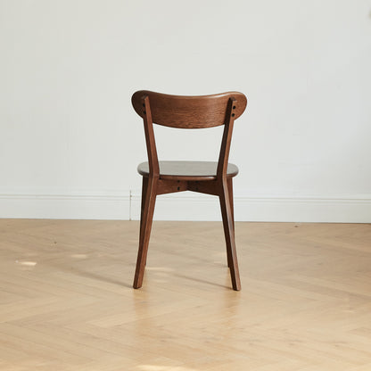 (Set of 2 pcs) Dining chair wooden FAS grade oak natural wood made in North America 100% dirt-free wood chair solid chair table chair wooden living room chair simple and natural 46.5 * 54 * 80cm image 9