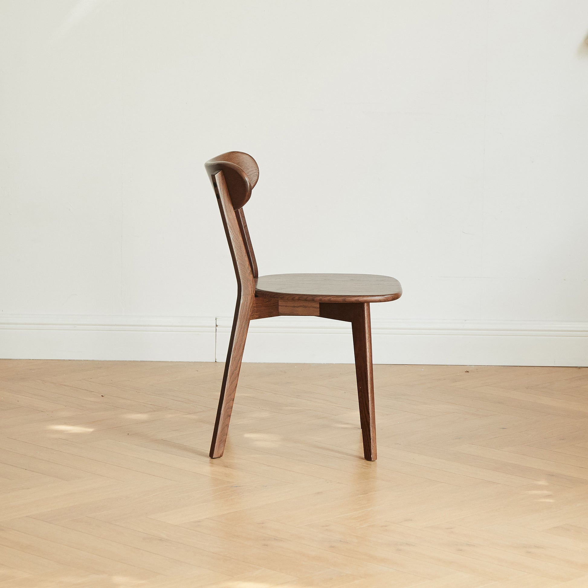 (Set of 2 pcs) Dining chair wooden FAS grade oak natural wood made in North America 100% dirt-free wood chair solid chair table chair wooden living room chair simple and natural 46.5 * 54 * 80cm image 7