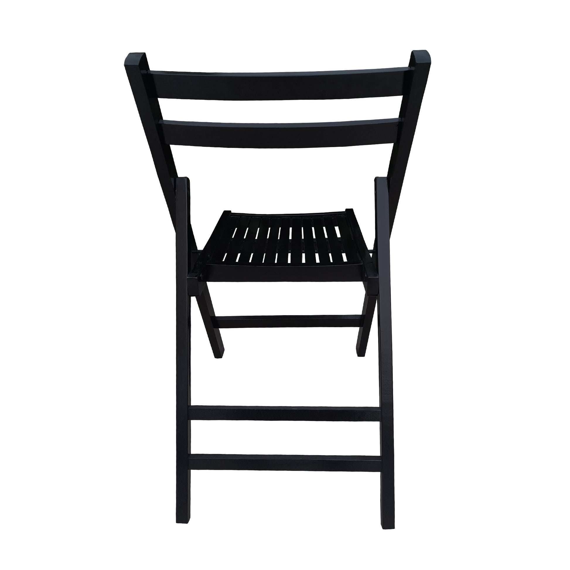 Furniture Slatted Wood Folding Special Event Chair - black, Set of 4, FOLDING CHAIR, FOLDABLE STYLE image 9