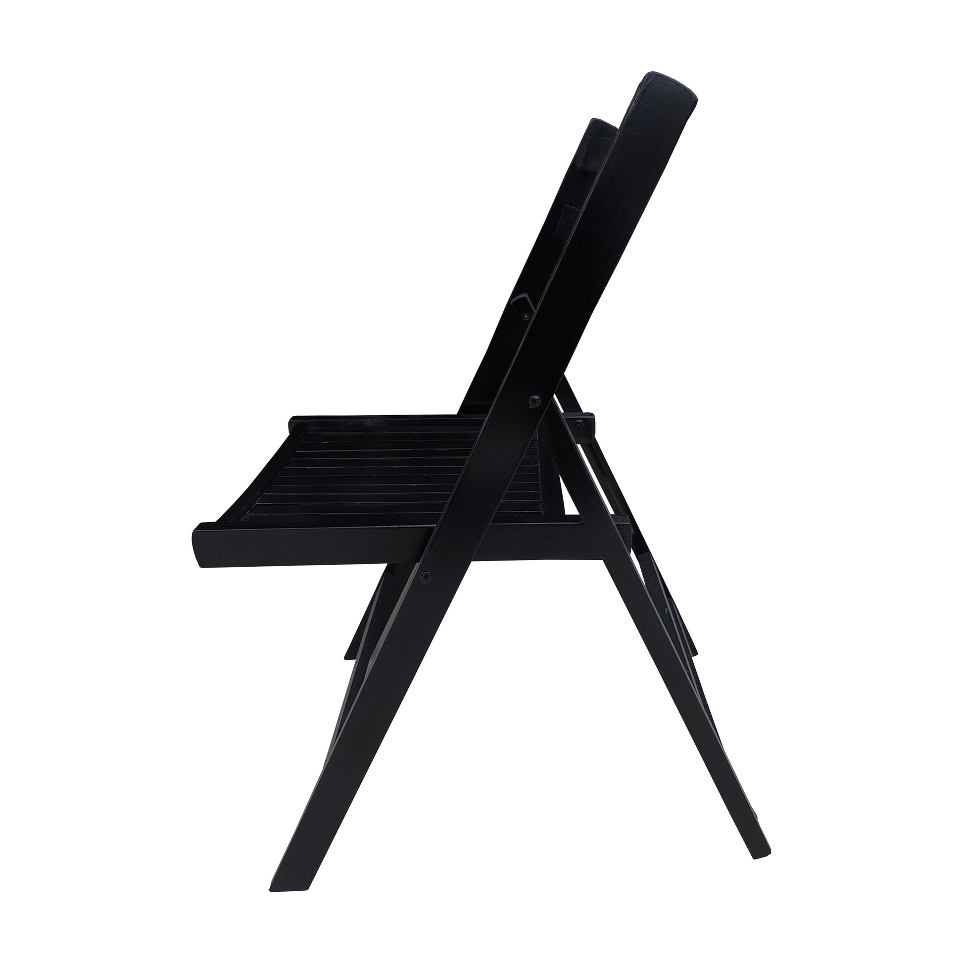 Furniture Slatted Wood Folding Special Event Chair - black, Set of 4, FOLDING CHAIR, FOLDABLE STYLE image 11