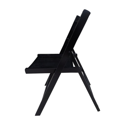 Furniture Slatted Wood Folding Special Event Chair - black, Set of 4, FOLDING CHAIR, FOLDABLE STYLE image 11