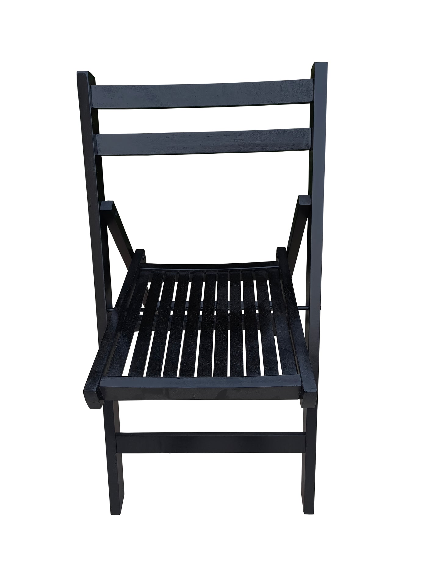 Furniture Slatted Wood Folding Special Event Chair - black, Set of 4, FOLDING CHAIR, FOLDABLE STYLE image 10