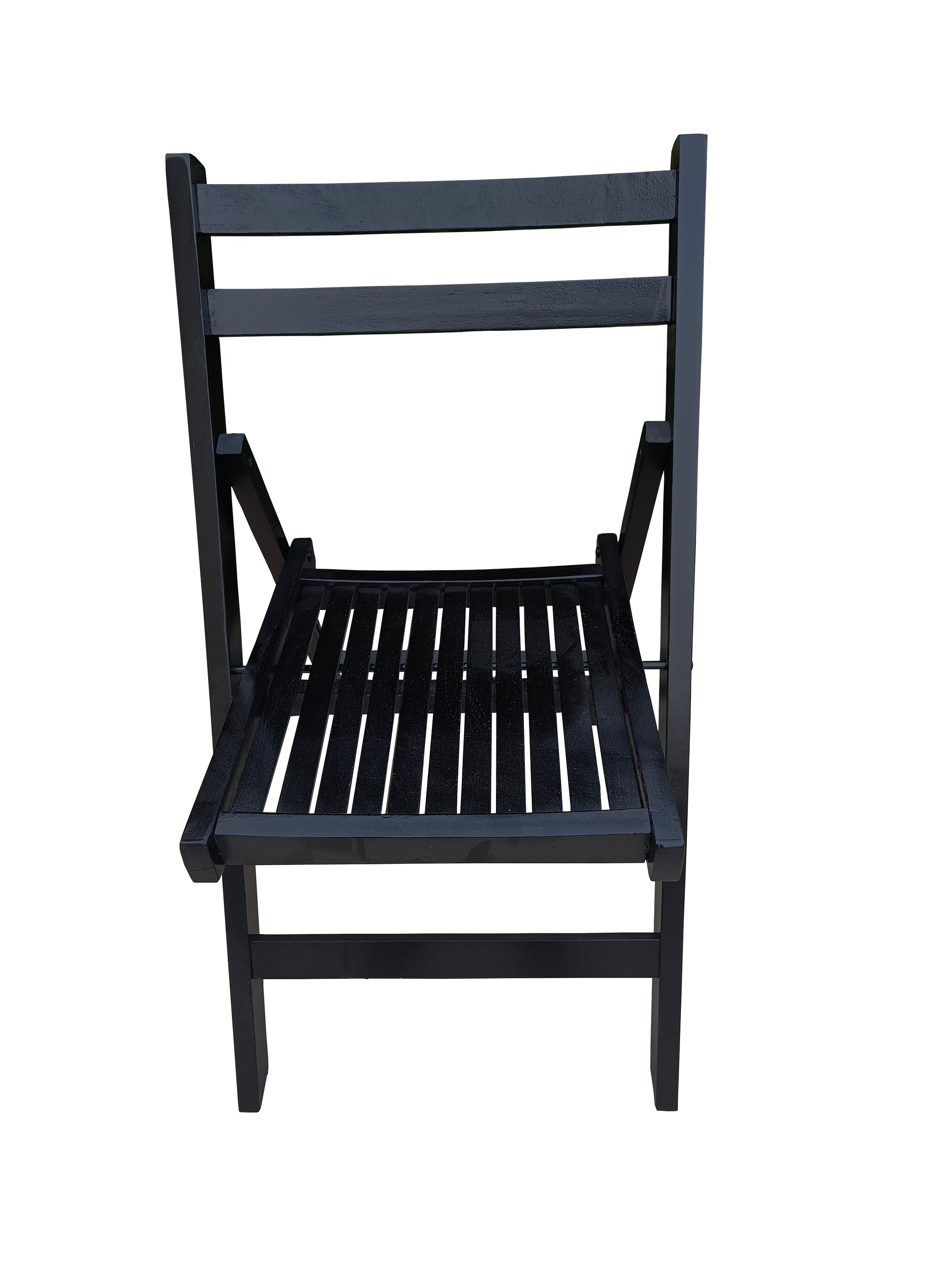 Furniture Slatted Wood Folding Special Event Chair - black, Set of 4, FOLDING CHAIR, FOLDABLE STYLE image 10