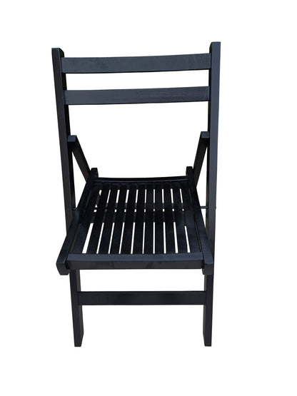 Furniture Slatted Wood Folding Special Event Chair - black, Set of 4, FOLDING CHAIR, FOLDABLE STYLE image 10