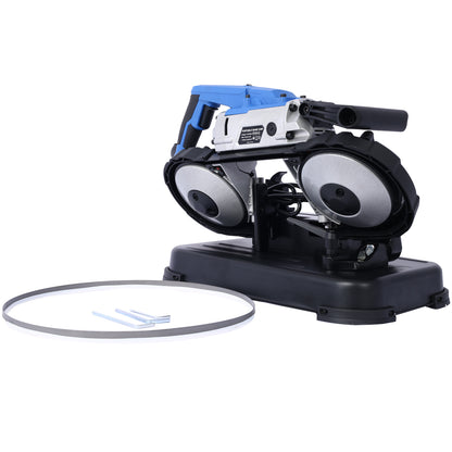 High-Performance Portable Band Saw with Removable Steel Base, 45°-90° Cutting, 10A 1100W Motor, 5-inch Depth Cut, image 11