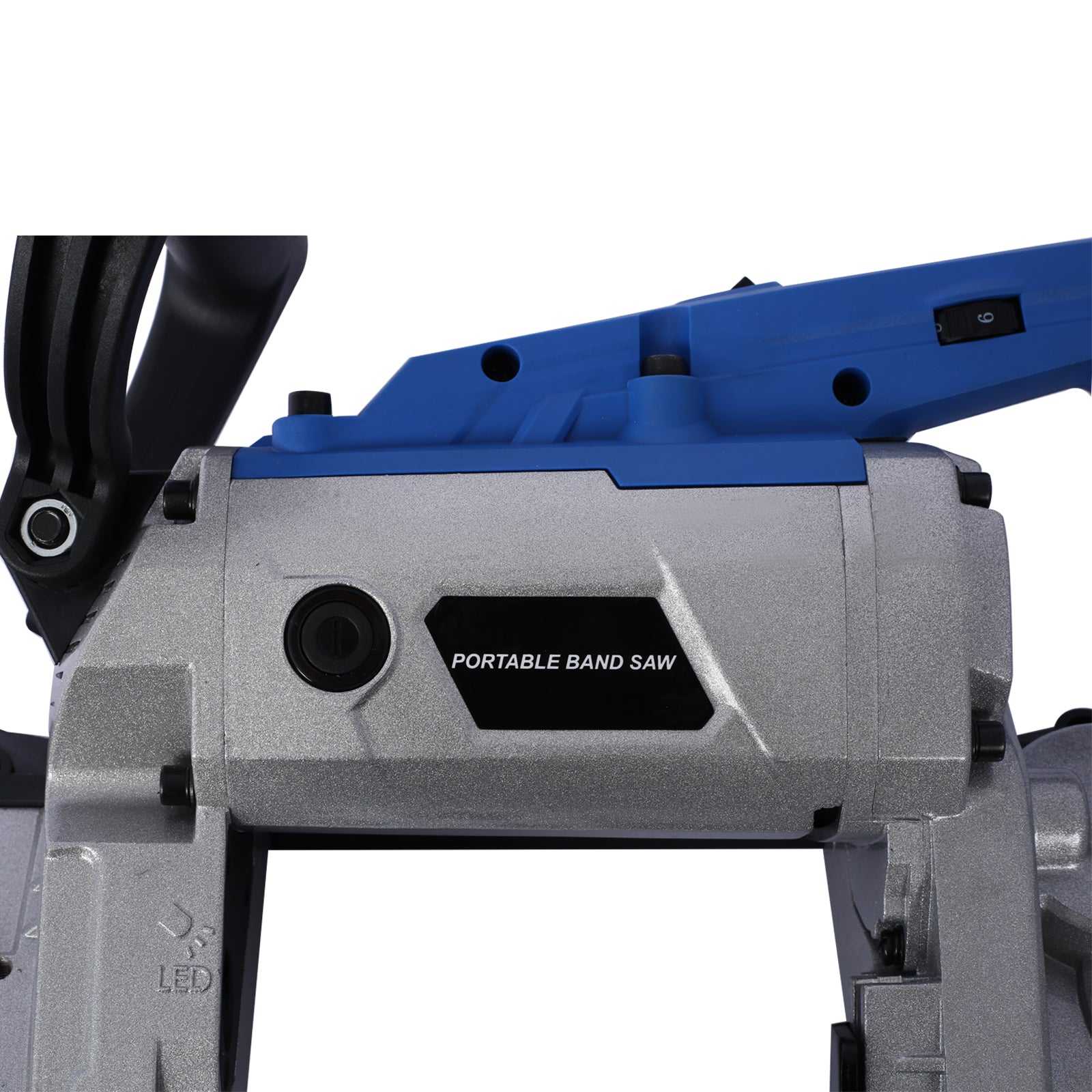 High-Performance Portable Band Saw with Removable Steel Base, 45°-90° Cutting, 10A 1100W Motor, 5-inch Depth Cut, image 7