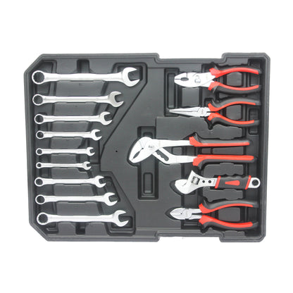 899pcs Home Repair Tool Set Kit, Toolbox Storage Case with 4 Drawers, General Household Tool Kit with Rolling Tool Box, Tool Set Kit for Maintenance, Garden, Homeowner, Handyman -Black image 11