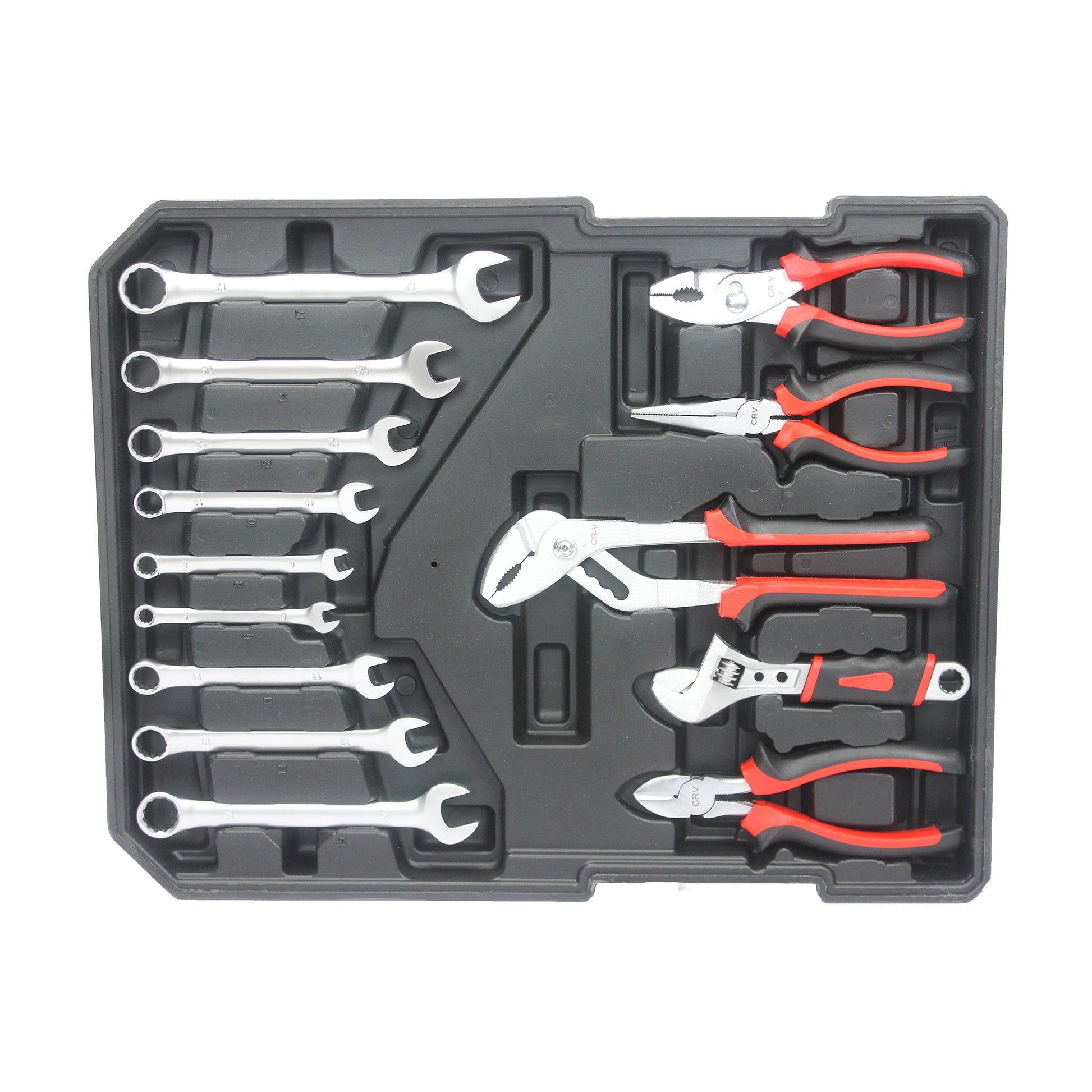 899pcs Home Repair Tool Set Kit, Toolbox Storage Case with 4 Drawers, General Household Tool Kit with Rolling Tool Box, Tool Set Kit for Maintenance, Garden, Homeowner, Handyman -Black image 11