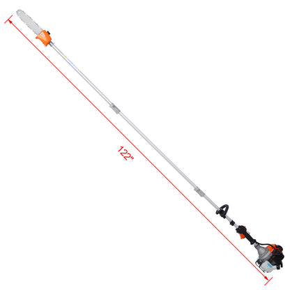 10 in 1 Multi-Functional Trimming Tool, 52CC 2-Cycle Garden Tool System with Gas Pole Saw, Hedge Trimmer, Grass Trimmer, and Brush Cutter EPA Compliant image 8