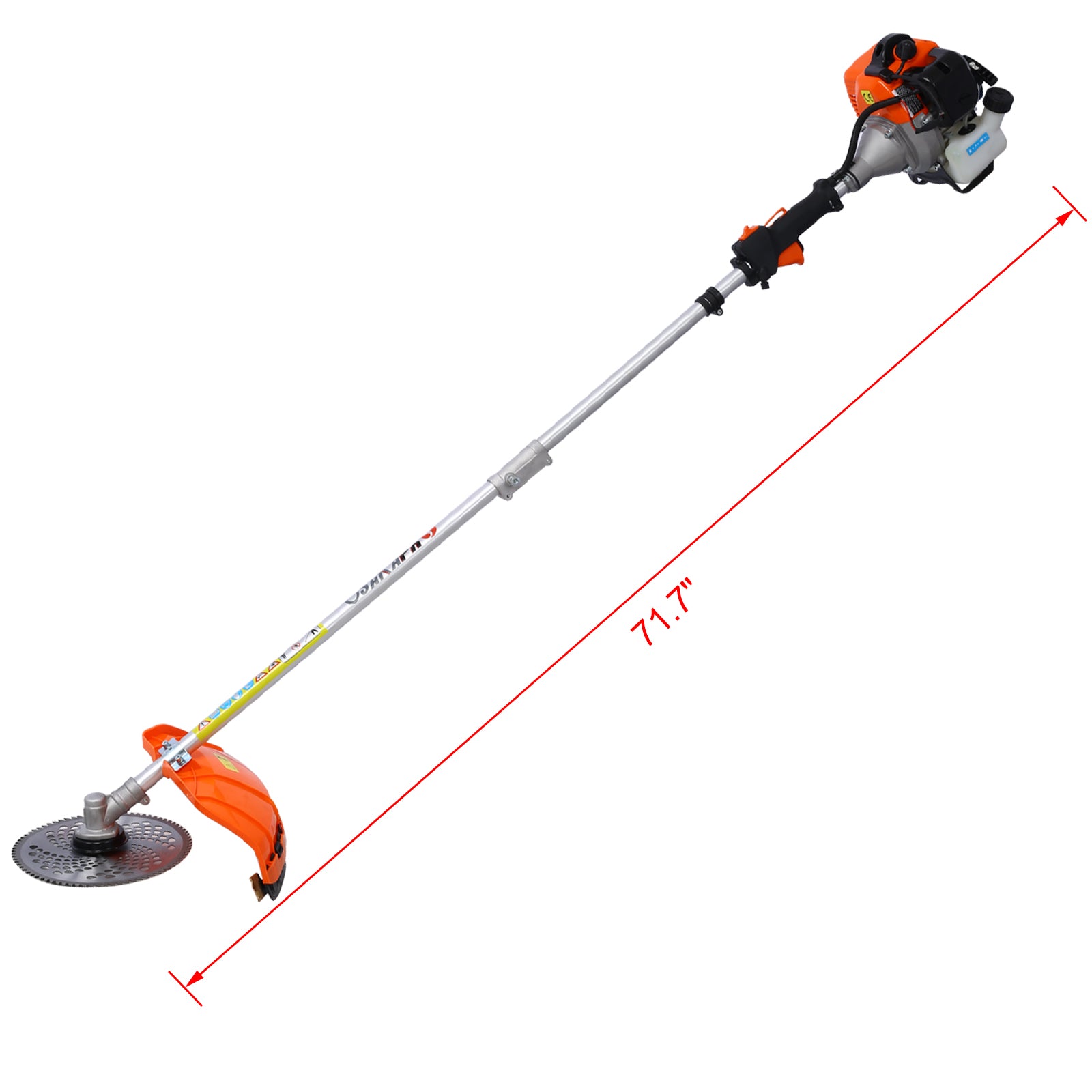 10 in 1 Multi-Functional Trimming Tool, 52CC 2-Cycle Garden Tool System with Gas Pole Saw, Hedge Trimmer, Grass Trimmer, and Brush Cutter EPA Compliant image 5