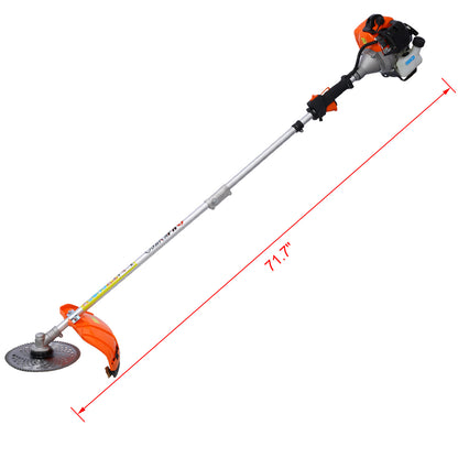 10 in 1 Multi-Functional Trimming Tool, 52CC 2-Cycle Garden Tool System with Gas Pole Saw, Hedge Trimmer, Grass Trimmer, and Brush Cutter EPA Compliant image 5