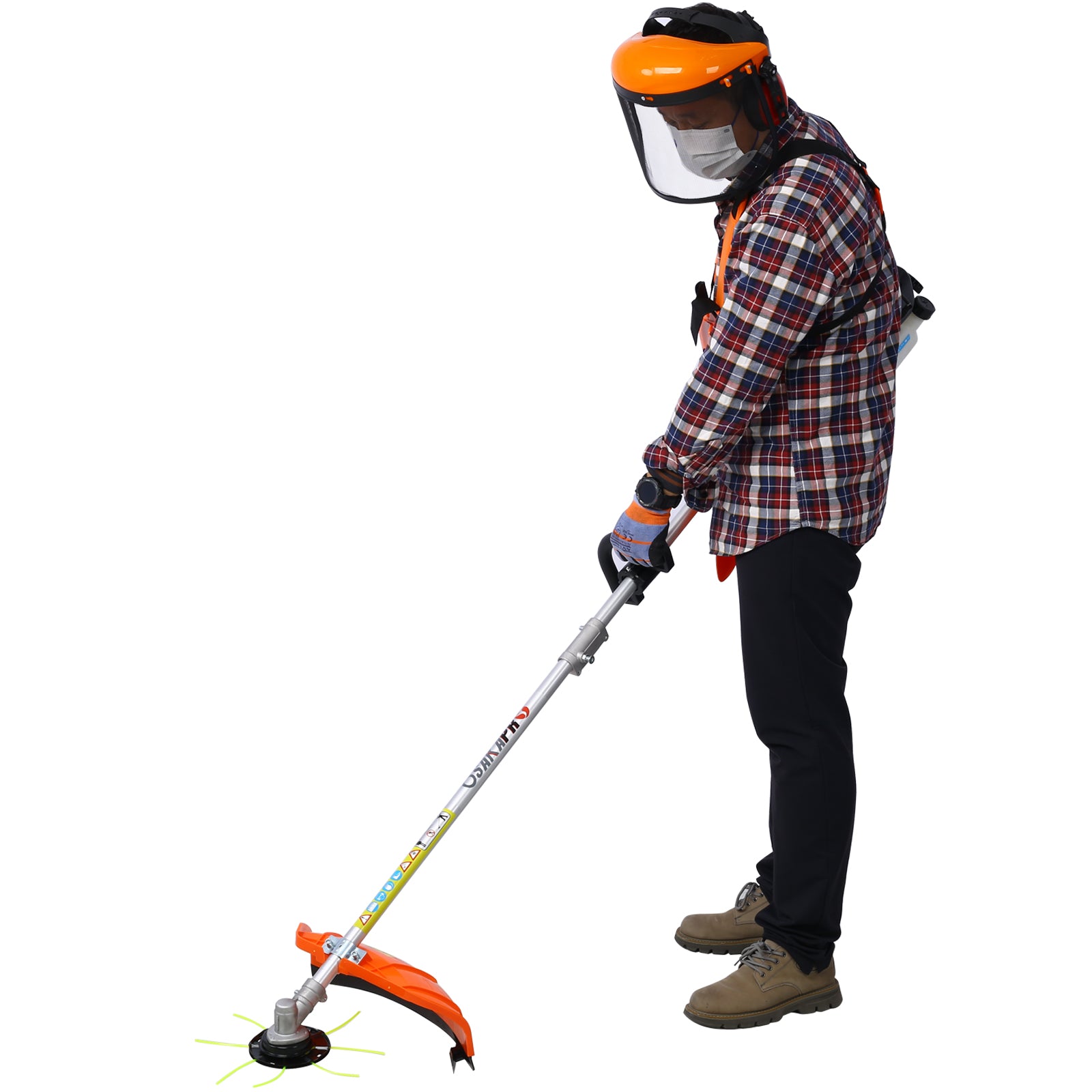 10 in 1 Multi-Functional Trimming Tool, 52CC 2-Cycle Garden Tool System with Gas Pole Saw, Hedge Trimmer, Grass Trimmer, and Brush Cutter EPA Compliant image 10
