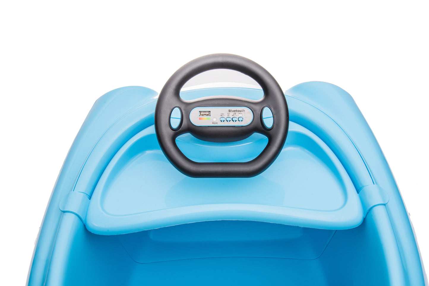 Bumper Car for Kids, 12v Dual Drive 1-6 Years Old Children's Electric Car with Pushrod Dinner Plate USB BT Music Rocking Horse Mode Anti-Collision Bumper Ride on Car image 7