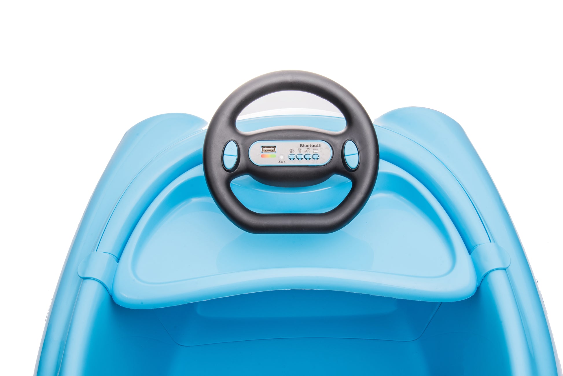 Bumper Car for Kids, 12v Dual Drive 1-6 Years Old Children's Electric Car with Pushrod Dinner Plate USB BT Music Rocking Horse Mode Anti-Collision Bumper Ride on Car image 7