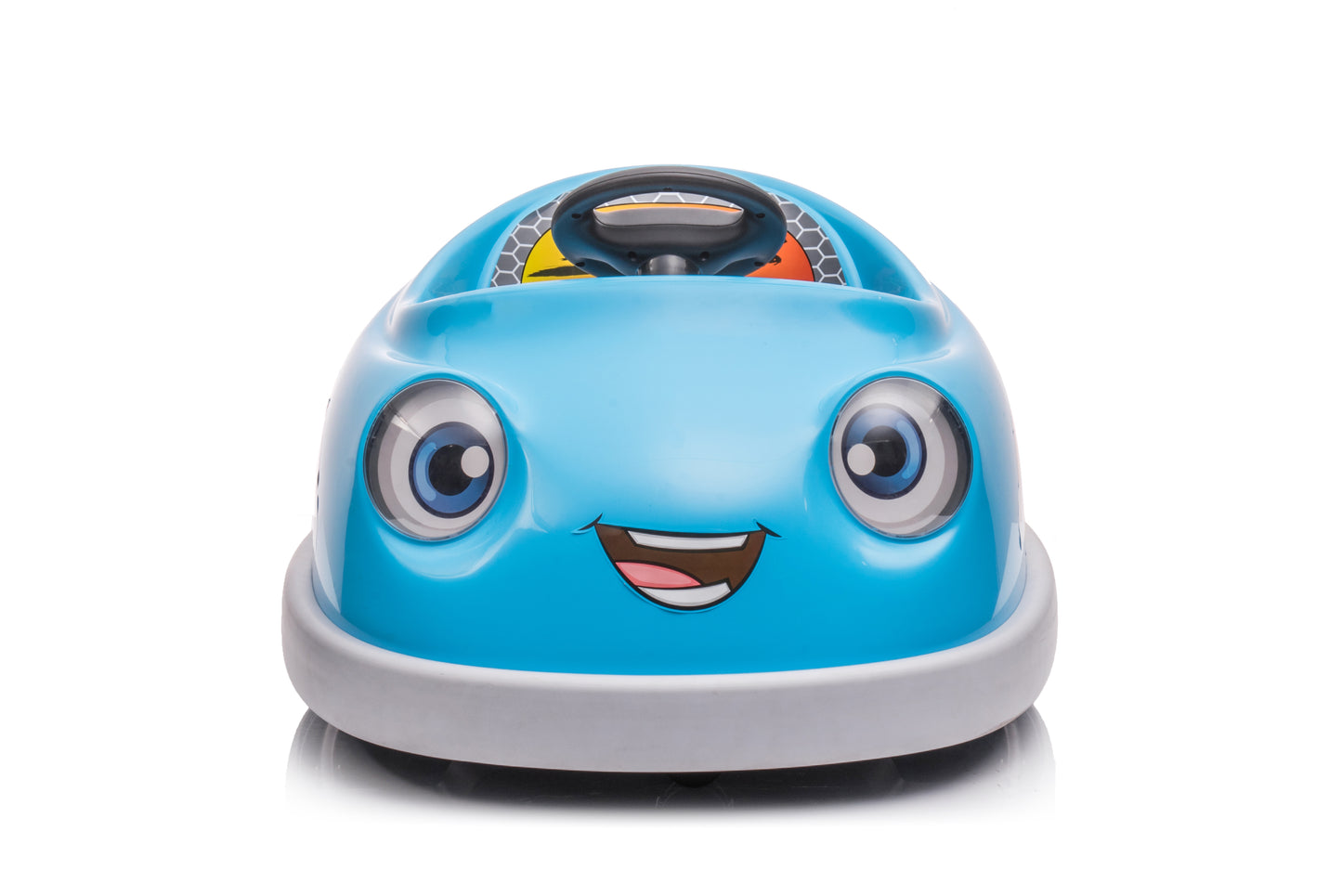 Bumper Car for Kids, 12v Dual Drive 1-6 Years Old Children's Electric Car with Pushrod Dinner Plate USB BT Music Rocking Horse Mode Anti-Collision Bumper Ride on Car image 3