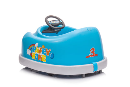 Bumper Car for Kids, 12v Dual Drive 1-6 Years Old Children's Electric Car with Pushrod Dinner Plate USB BT Music Rocking Horse Mode Anti-Collision Bumper Ride on Car image 6