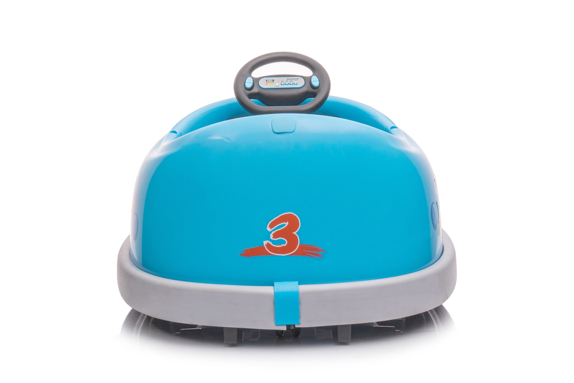 Bumper Car for Kids, 12v Dual Drive 1-6 Years Old Children's Electric Car with Pushrod Dinner Plate USB BT Music Rocking Horse Mode Anti-Collision Bumper Ride on Car image 2