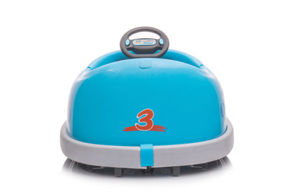 Bumper Car for Kids, 12v Dual Drive 1-6 Years Old Children's Electric Car with Pushrod Dinner Plate USB BT Music Rocking Horse Mode Anti-Collision Bumper Ride on Car image 2