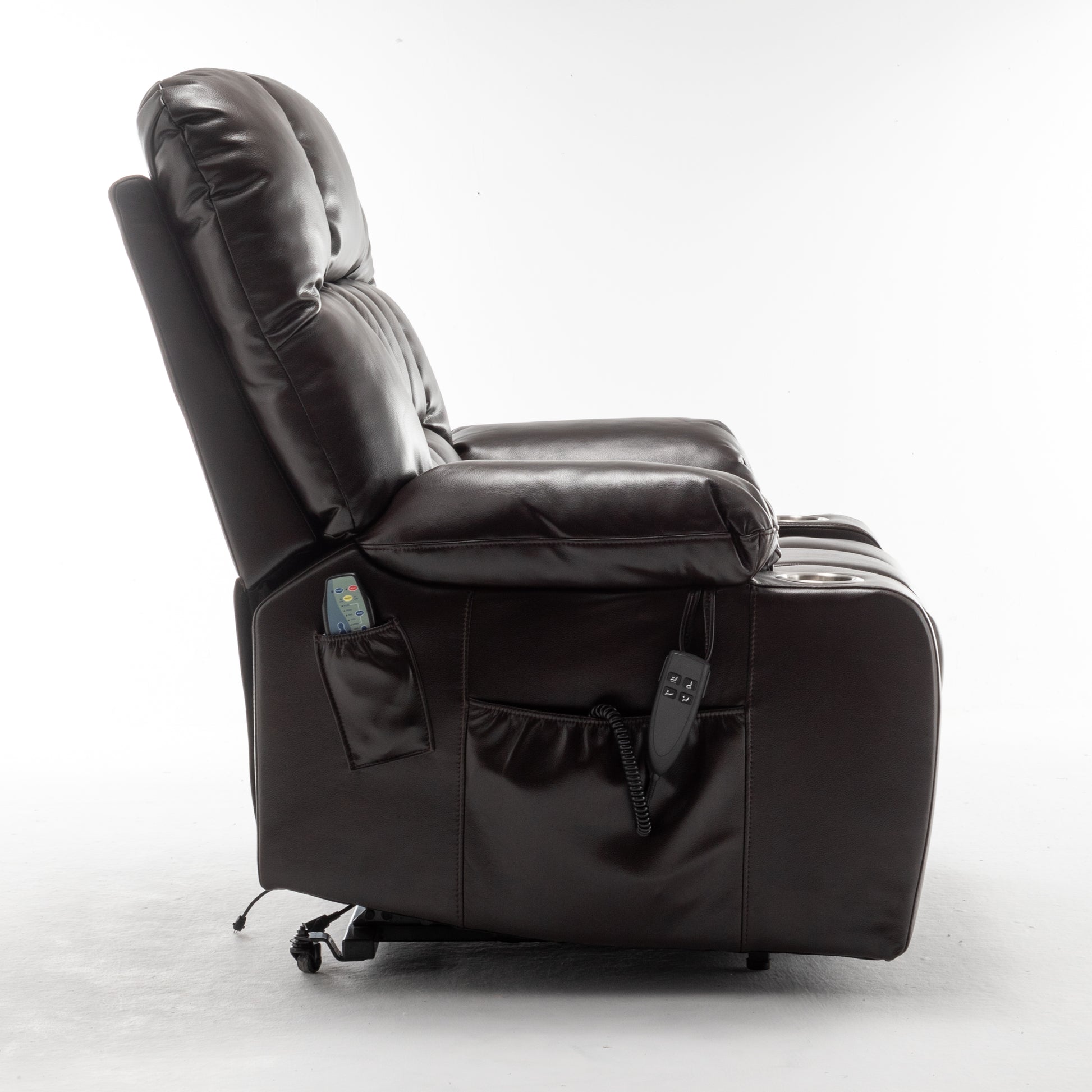 Lift Chair for Big and Tall Person with Inconvenient Legs: High Density Foam Lift Sofa with Heat and Massage, 2 Pockets, 2 Cup Holder, 2 Remote, OKIN Motor image 11