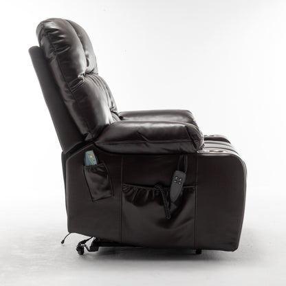 Lift Chair for Big and Tall Person with Inconvenient Legs: High Density Foam Lift Sofa with Heat and Massage, 2 Pockets, 2 Cup Holder, 2 Remote, OKIN Motor image 11