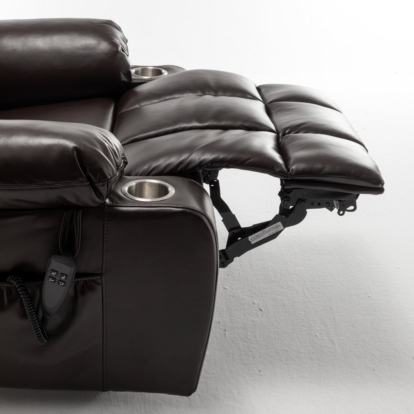 Lift Chair for Big and Tall Person with Inconvenient Legs: High Density Foam Lift Sofa with Heat and Massage, 2 Pockets, 2 Cup Holder, 2 Remote, OKIN Motor image 7