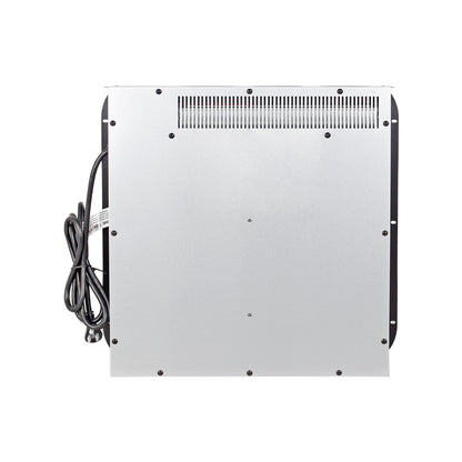 18 inch electric fireplace insert, ultra thin heater with log set & realistic flame, overheating protection image 6