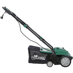 Garden Scarifier, 2-in-1 13INCH Dethatcher Scarifier,12 Amp Electric Lawn Dethatcher,Removable Collection Bag extra large 31.7QT, CUS Certificated