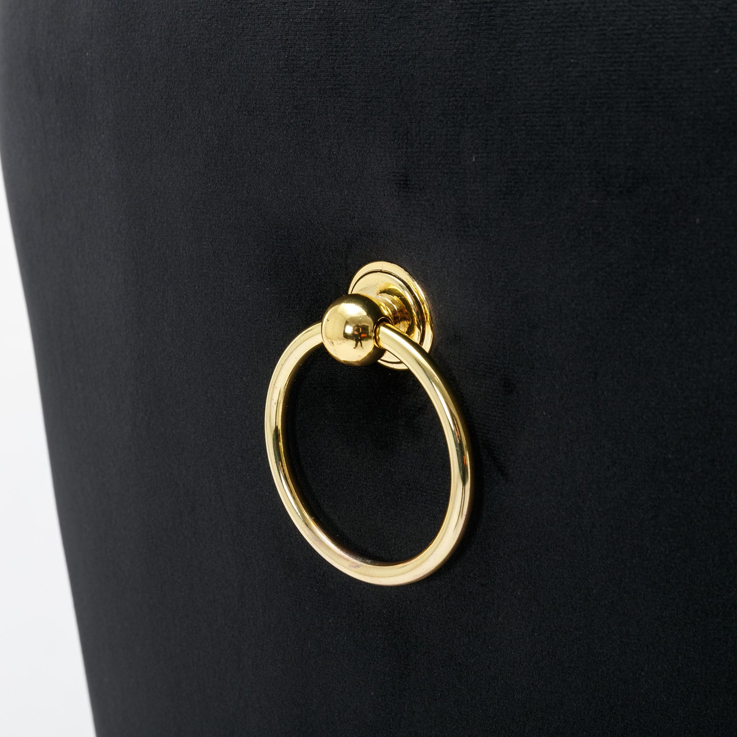 A&A Furniture,Thick Golden Swivel Velvet Barstools Adjusatble Seat Height from 27-35 Inch, Modern Upholstered Bar Stools with Backs Comfortable Tufted for Home Pub and Kitchen Island (Black,Set of 2) image 9
