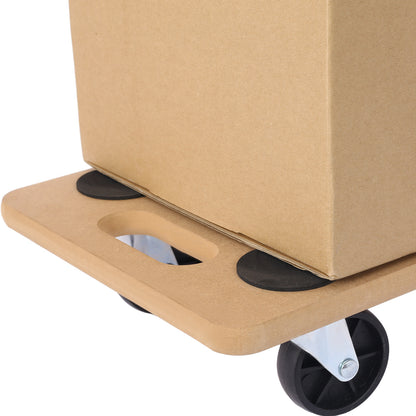 Furniture Moving Dolly, Heavy Duty Wood Rolling Mover with Wheels for Piano Couch Fridge Heavy Items, Securely Holds 500 Lbs (4pcs 22.8" x11.2" Platform) image 9
