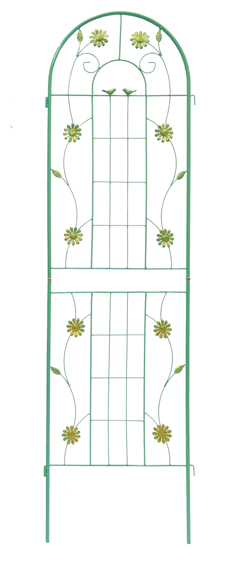4 Pack Metal Garden Trellis 71" x 19.7" Rustproof Trellis for Climbing Plants Outdoor Flower Support Green image 11