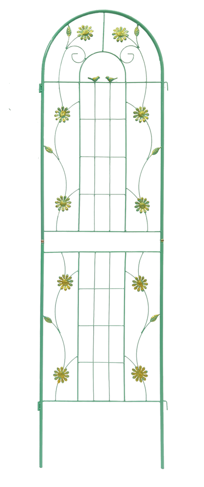 4 Pack Metal Garden Trellis 71" x 19.7" Rustproof Trellis for Climbing Plants Outdoor Flower Support Green image 11