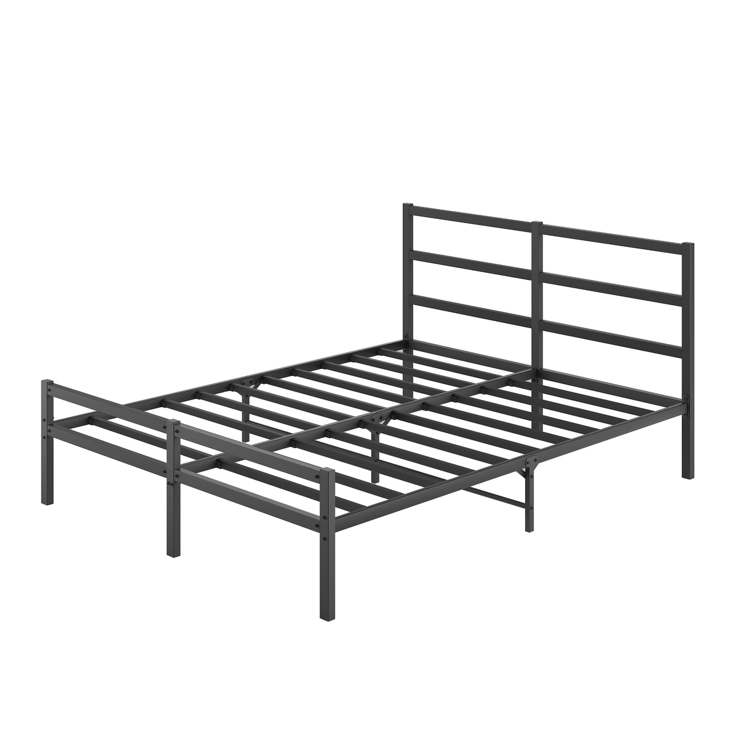 Metal Platform Bed frame with Headboard, Sturdy Metal Frame, No Box Spring Needed(Full) image 5