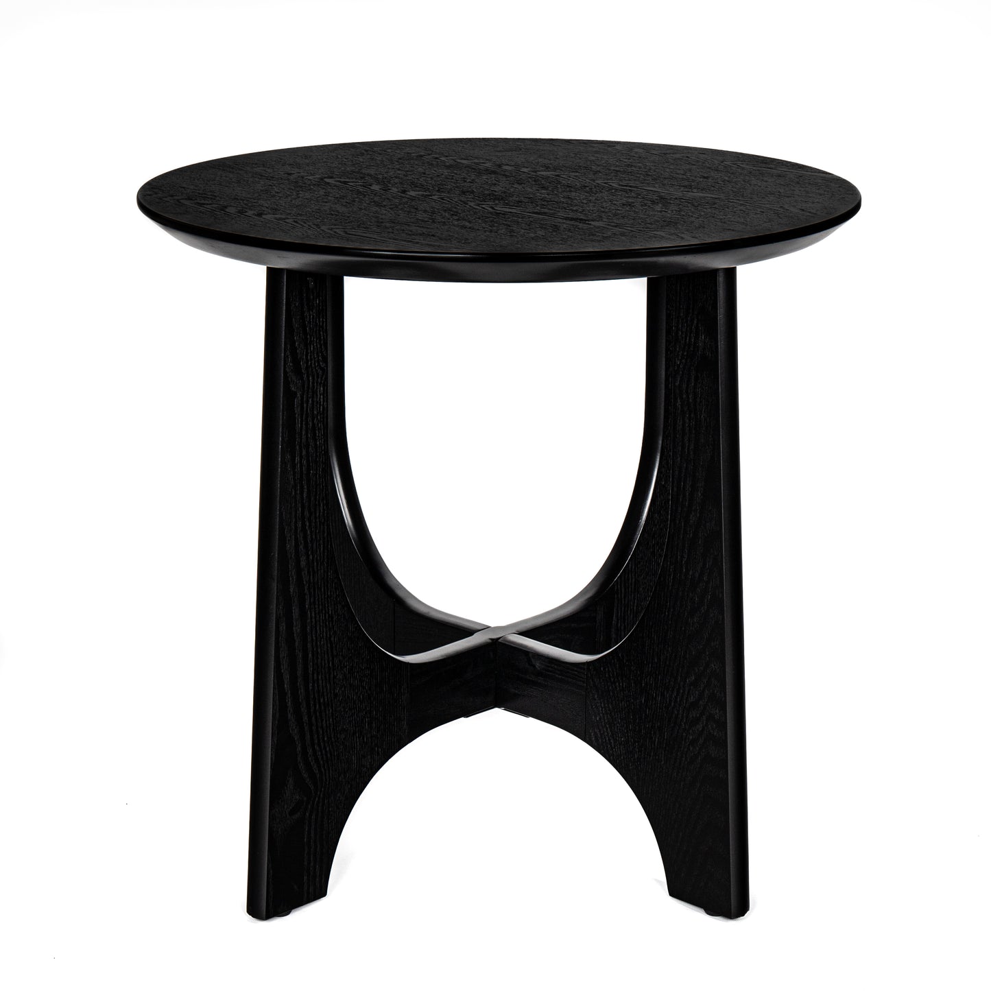 25" Round End Table, Wooden Side Table,Night Stand for Living Room,Reception Room image 6
