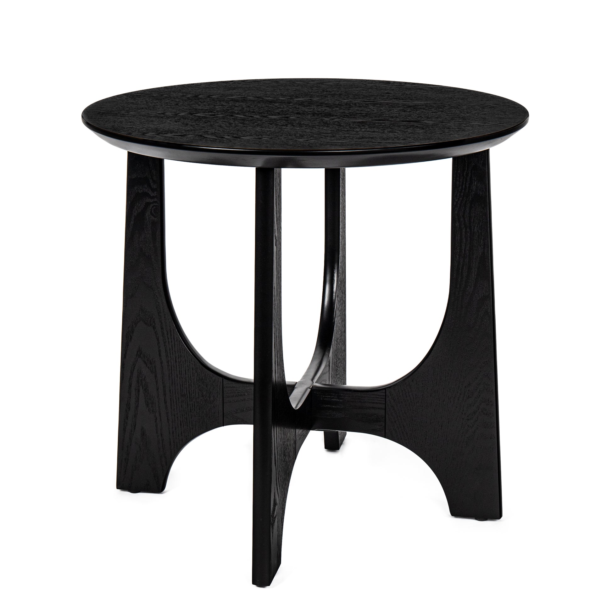 25" Round End Table, Wooden Side Table,Night Stand for Living Room,Reception Room image 7