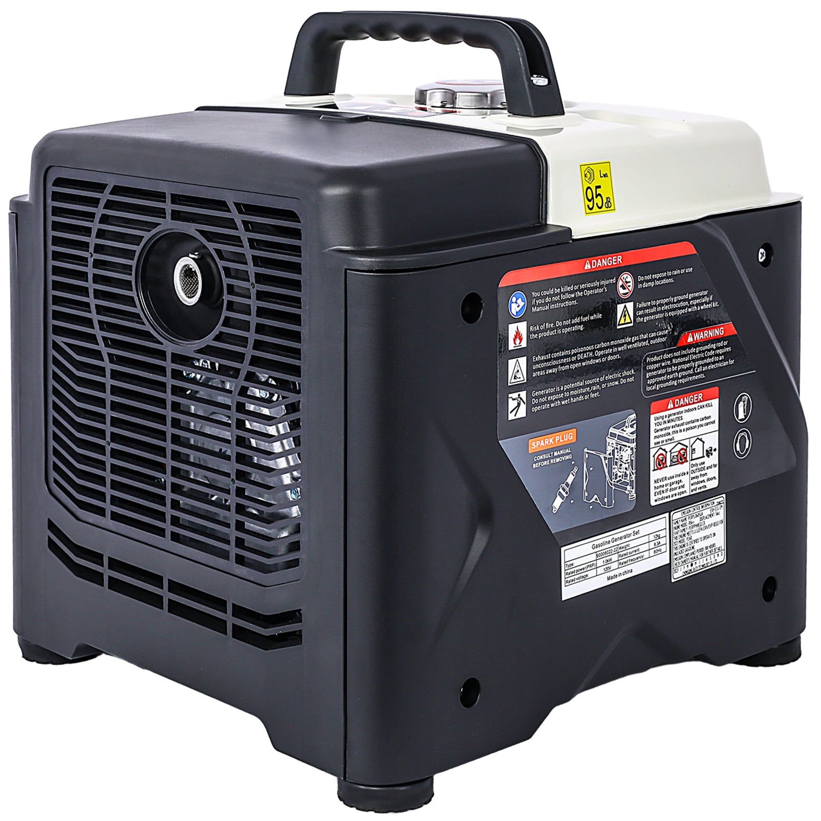Portable Inverter Generator,1200W ultra-quiet gas engine, EPA Compliant, Eco-Mode Feature, Ultra Lightweight for Backup Home Use & Camping image 10