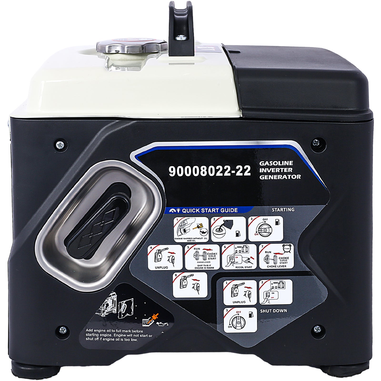 Portable Inverter Generator,1200W ultra-quiet gas engine, EPA Compliant, Eco-Mode Feature, Ultra Lightweight for Backup Home Use & Camping image 9