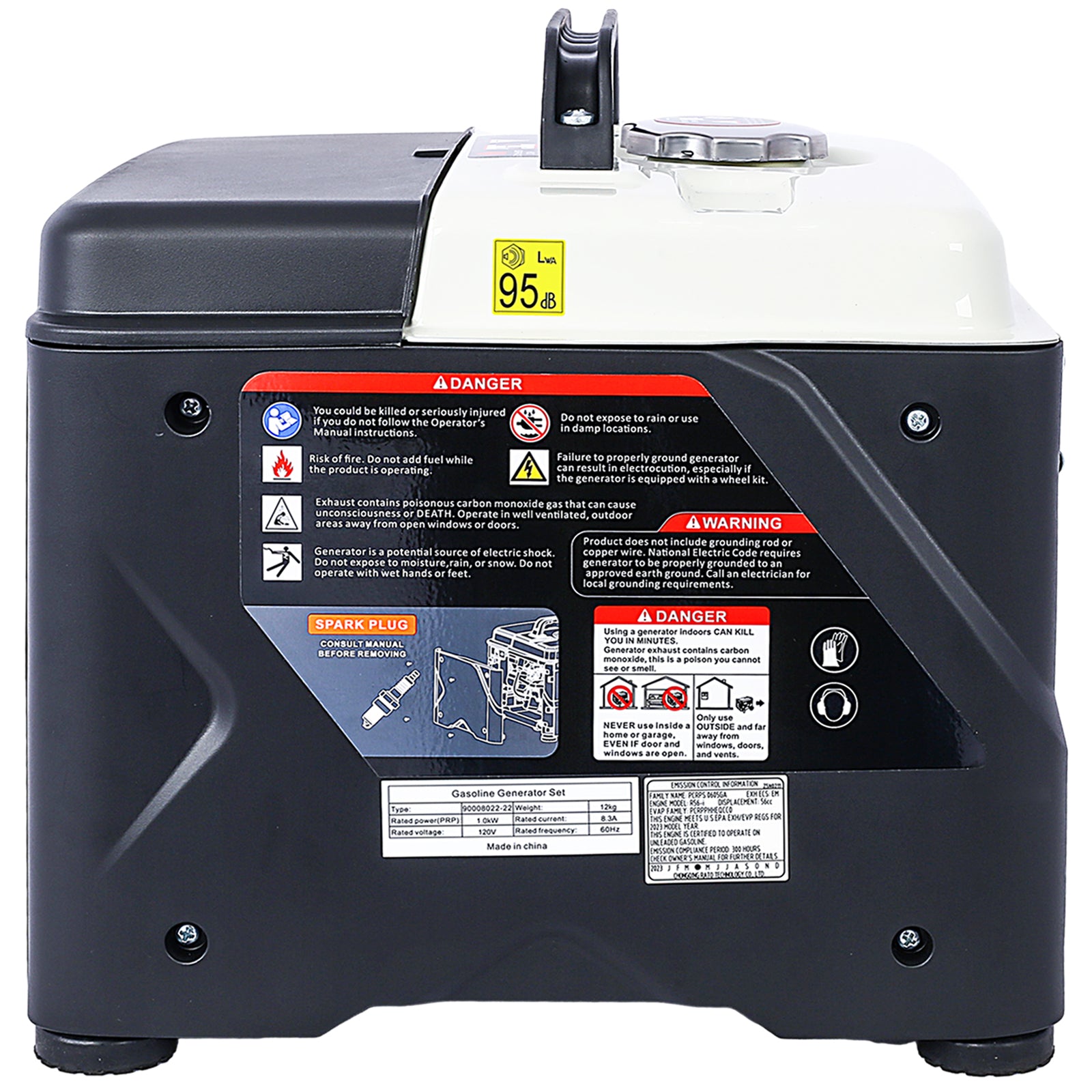 Portable Inverter Generator,1200W ultra-quiet gas engine, EPA Compliant, Eco-Mode Feature, Ultra Lightweight for Backup Home Use & Camping image 11