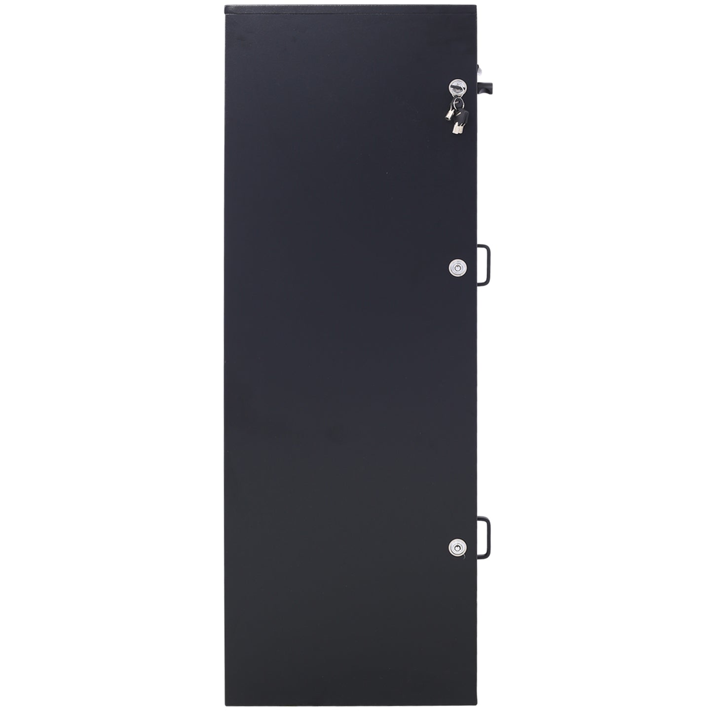 Large Steel Freestanding Floor Parcel Package Drop with Locking Letterbox Drop Mail Box with Multi Compartments, Black image 2