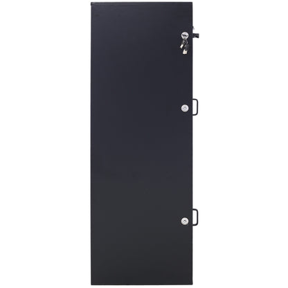 Large Steel Freestanding Floor Parcel Package Drop with Locking Letterbox Drop Mail Box with Multi Compartments, Black image 2