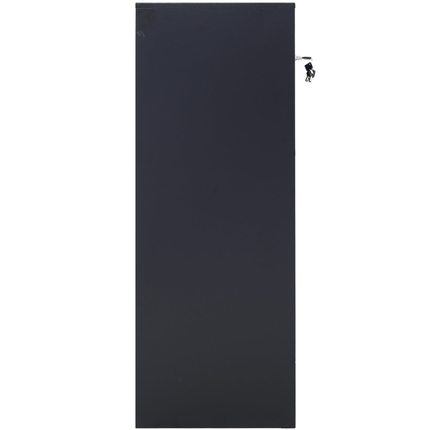 Large Steel Freestanding Floor Parcel Package Drop with Locking Letterbox Drop Mail Box with Multi Compartments, Black image 10