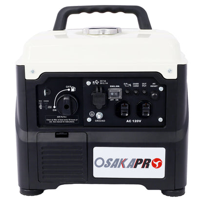 Portable Inverter Generator,1200W ultra-quiet gas engine, EPA Compliant, Eco-Mode Feature, Ultra Lightweight for Backup Home Use & Camping image 2