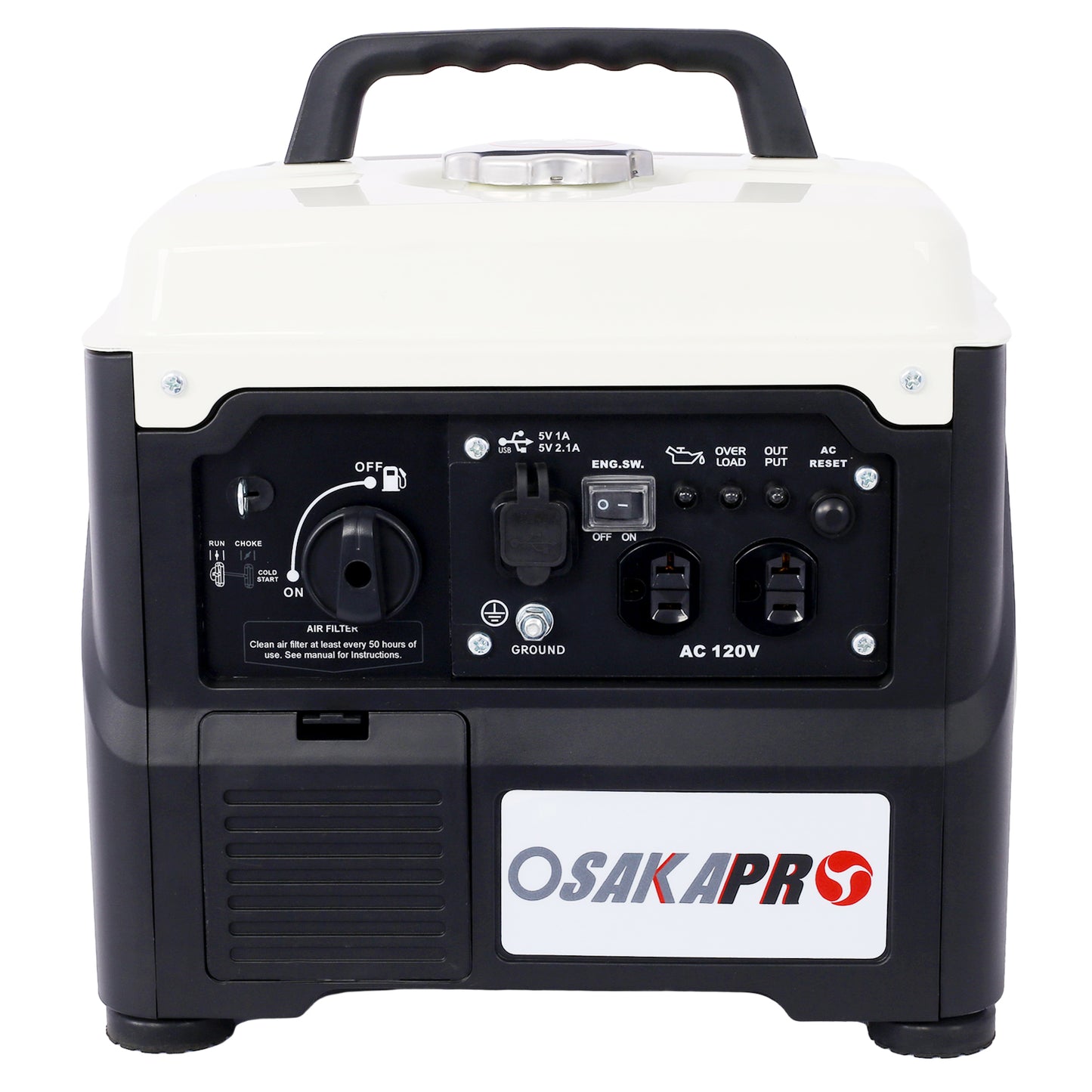 Portable Inverter Generator,1200W ultra-quiet gas engine, EPA Compliant, Eco-Mode Feature, Ultra Lightweight for Backup Home Use & Camping image 2