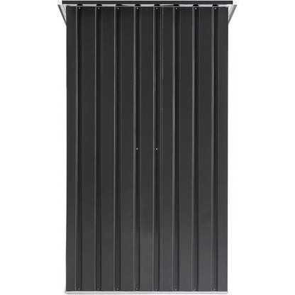 Outdoor Storage Shed, 3 x 3 FT Metal Steel Garden Shed with Single Lockable Door, Small Shed Outdoor Steel Utility Tool Shed for Backyard Patio Garden Lawn image 5