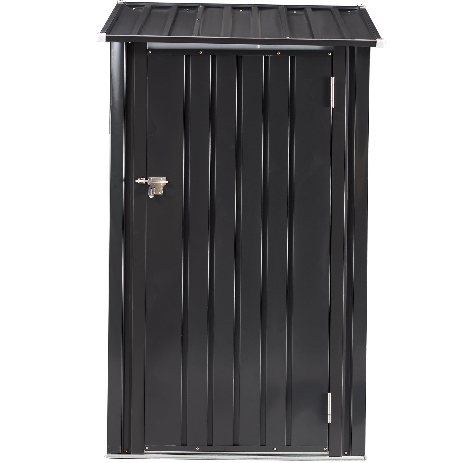 Outdoor Storage Shed, 3 x 3 FT Metal Steel Garden Shed with Single Lockable Door, Small Shed Outdoor Steel Utility Tool Shed for Backyard Patio Garden Lawn image 2